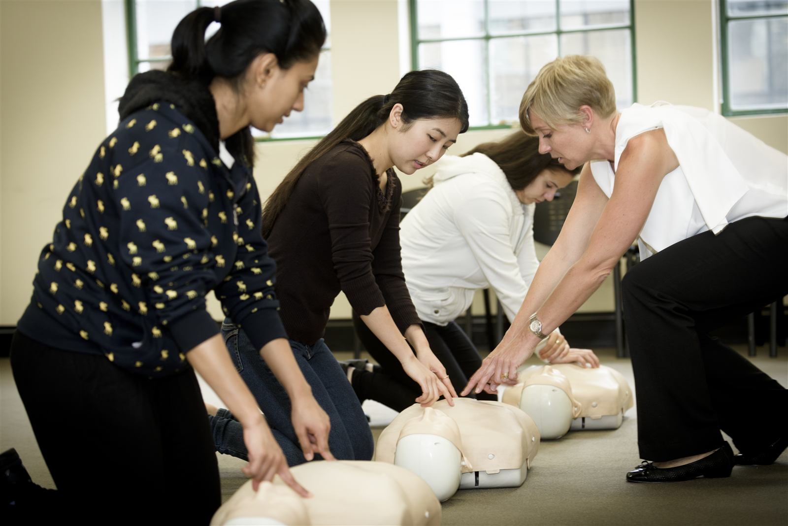 CPR training class at CBD College